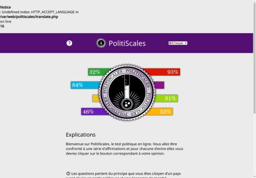 PolitiScales - Le test politique en ligne