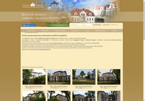 Witamy - Polskie Zabytki - Katalog zamków, pałaców i dworów w Polsce