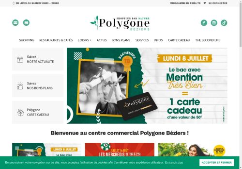 Polygone Béziers : Centre commercial à ciel ouvert au coeur de Béziers