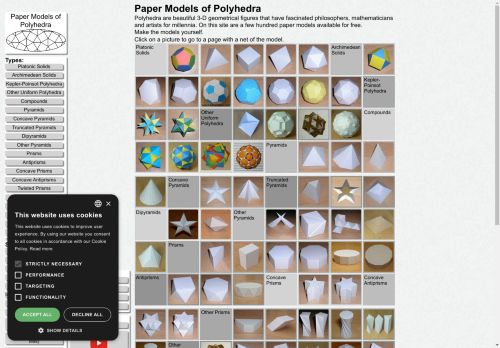 Paper Models of Polyhedra