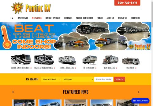 
        New and Used RVs for Sale in Illinois | Pontiac RV 
    