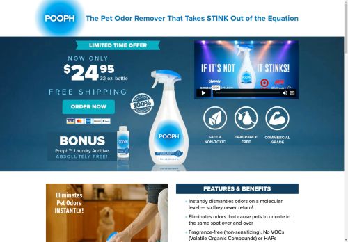 Pooph™ - The Pet Odor Remover That Takes STINK Out of the Equation