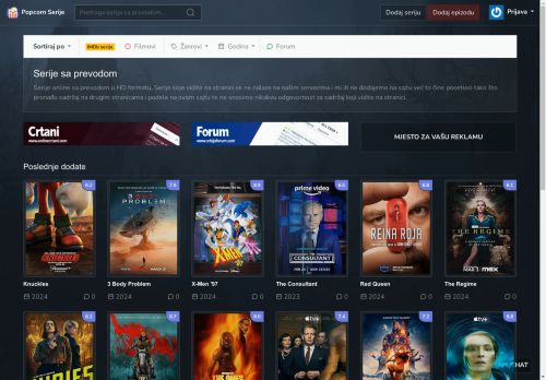 Popcorn Serije - Serije online sa prevodom