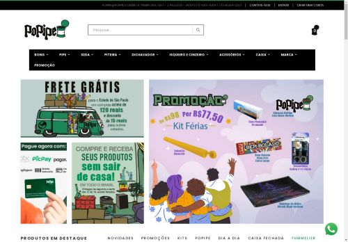 Tabacaria e Head Shop, A melhor Tabacaria do Brasil | Popipe HeadShop