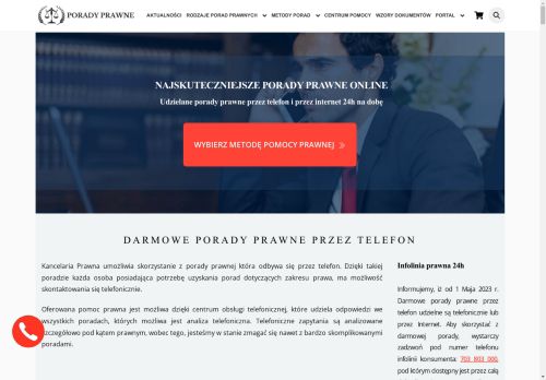 Porady prawne online, przez telefon | Darmowa pomoc prawna 24h