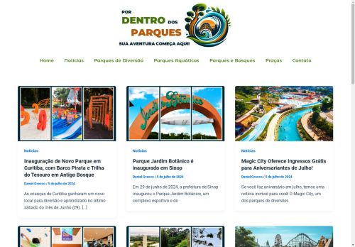 Por Dentro dos Parques - Blog com informações e dicas de parques do Brasil