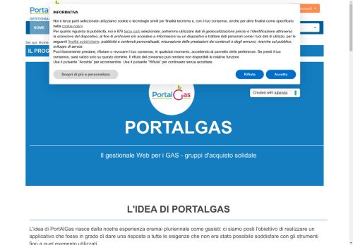 PortAlGas, il gestionale web e app per i gruppi d'acquisto solidale - GAS - e i DES - PortAlGas