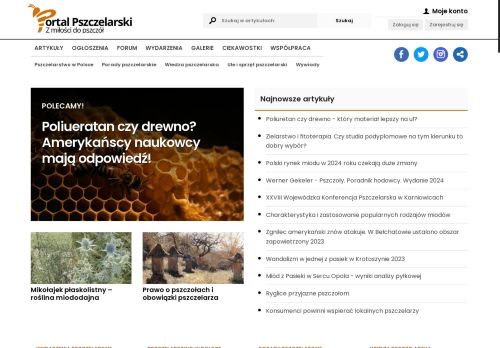 Portal Pszczelarski - pierwszy portal dla pszczelarzy w Polsce