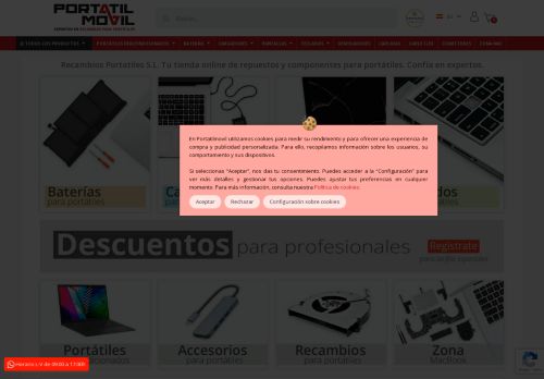 ▷ Repuestos, Recambios y Componentes para Portátiles