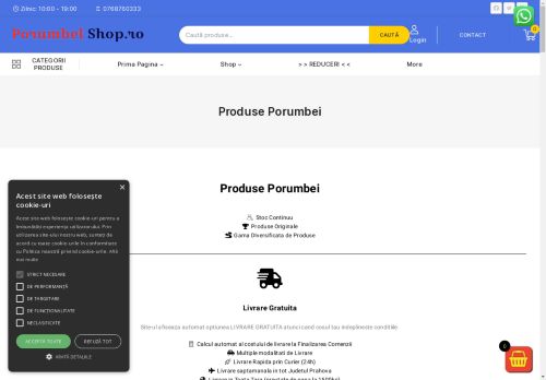 Reduceri Produse Porumbei » PORUMBEL-SHOP.ro