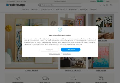 A sua loja online para a decoração das paredes | Posterlounge.pt
