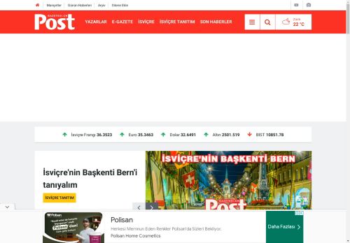 POST Gazetesi İSVİÇRE