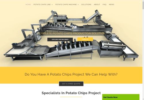 Potato Chips Machines and Potato Chips Plant Manufacturer