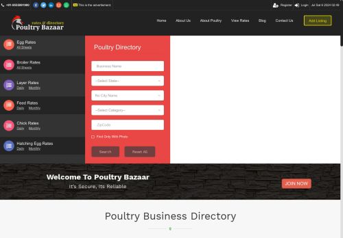 
	Egg Rate | Egg Price | Broiler Rate SMS | Poultry Bazaar Updates
