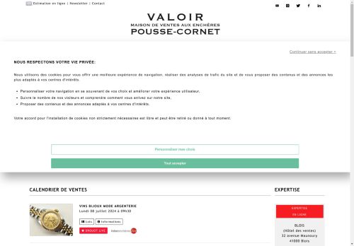 
			Pousse-Cornet SARL - Valoir - Maison de ventes aux enchères
		