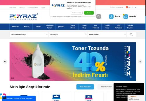 Poyraz Kartuş Toner - Muadil Toner, Orjinal Toner, Muadil Kartuş, Orjinal Kartuş, Yazıcı Sarf Malzemeleri, Yazıcı ve Fotokopi Makineleri - Poyraztoner