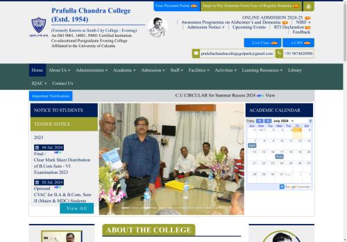 Welcome to Prafulla Chandra College