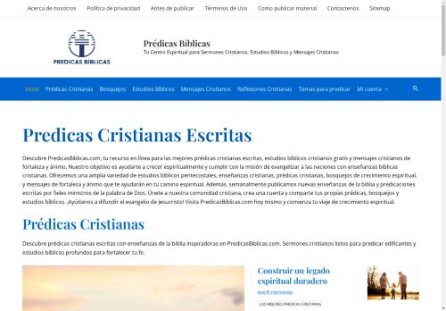 Prédicas Cristianas Escritas - Prédicas Bíblicas