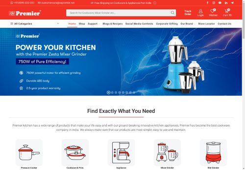 Buy High Quality Cookware Online At Best Price - Premier Kitchen