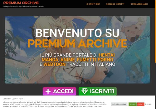 PREMIUM ARCHIVE – Le Migliori Traduzioni Hentai & Fumetti Porno in Italiano!