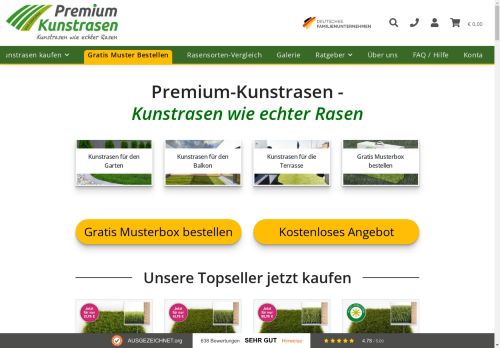 Kunstrasen kaufen » Garten & Terrasse | Premium-Kunstrasen