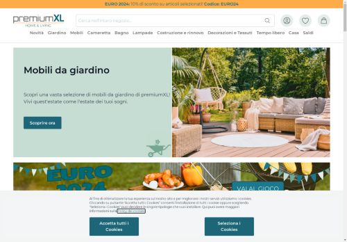 Mobili, decorazioni e accessori per la casa e il giardino | premiumXL