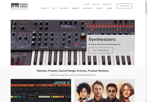 
	Preset Patch - Free Patches, Presets, Soundsets and Sound Design Info
