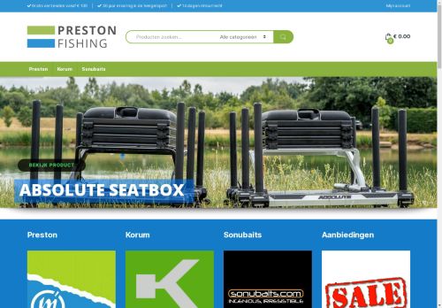 Prestonfishing.nl de grootste en goedkoopste online Prestonshop!