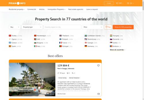 International Property and Real Estate for Sale and to Rent – Prian.info