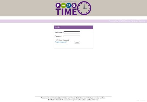 
	Web Timesheets
