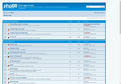 Prijsvragen-Freaks - Index page