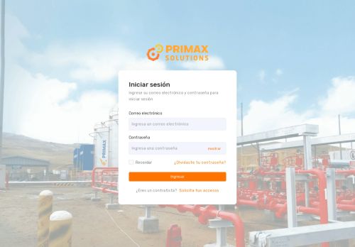 Primax - Login