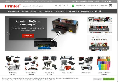 Printec Dijital Baskı Malzemeleri - Shockline ve Forever Transfer Kağıtları