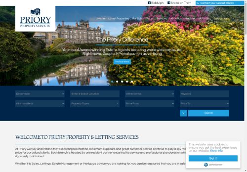 Estate Agents Biddulph, Staffordshire Moorlands and Stoke on Trent - Priory Property Services