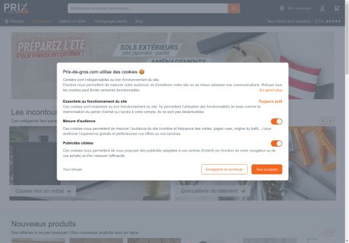 Matériaux de construction au meilleur prix - Prix-de-gros.com