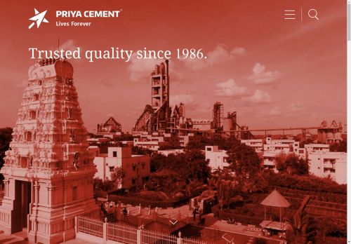 India’s leading cement manufacturer & supplier - Priya Cement