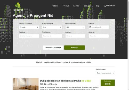 Agencija za nekretnine Proagent Niš