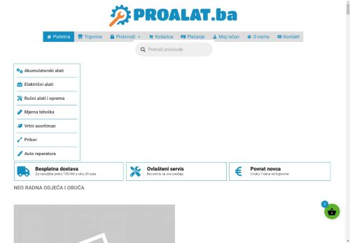 Proalat.ba - Internet trgovina profesionalnog i hobi alata