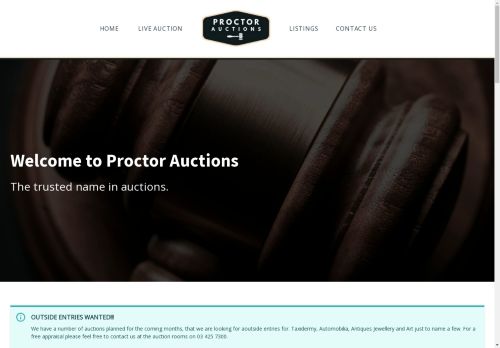 Proctor Auctions - The trusted name in auctions