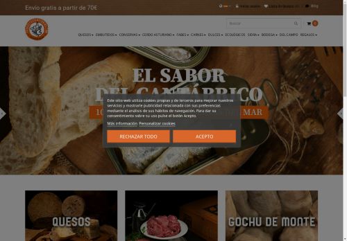 Tienda online de Crivencar, encuentra los mejores productos típicos asturianos. Calidad gourmet - productosdeasturias.com