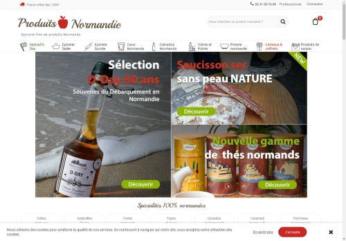 Produits Normandie : Calvados, fromages, produits du terroir normands - Produits Normandie