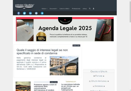 ProfessioneGiustizia.it - Rivista giuridica e Calcoli