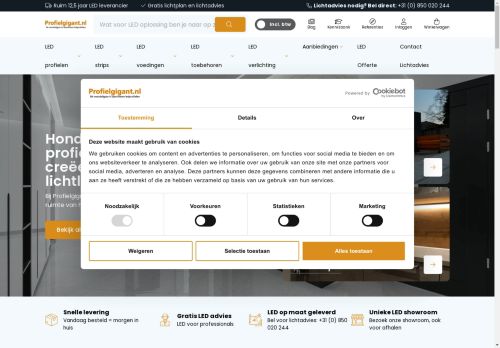 Profielgigant.nl - Profielgigant.nl de nummer 1 in LED lichtlijnen