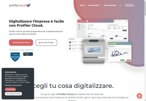 Profiler Cloud: Digitalizzazione facile, flessibile e sicura