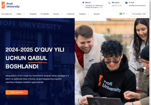     Profi University - O'zbekistondagi xususiy universitet
