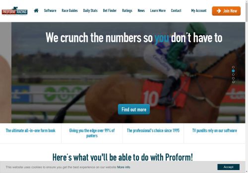 Leading Provider Of Horse Racing Software | Proform Racing