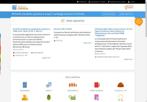 Progetto Omnia, il portale per gli Enti Locali | Progetto Omnia