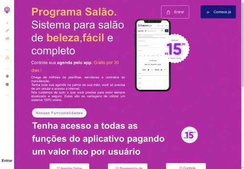 Programa para salão de beleza gratuito e completo