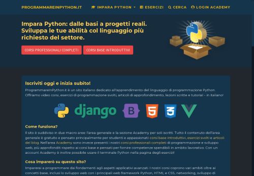 
    
    Impara Python, Dalle Basi a Progetti Reali
    
    
    
     - Programmare in Python
    
    
  