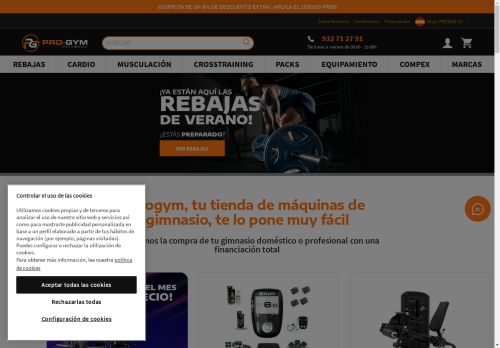 Máquinas de gimnasio y equipamiento profesional | Progym